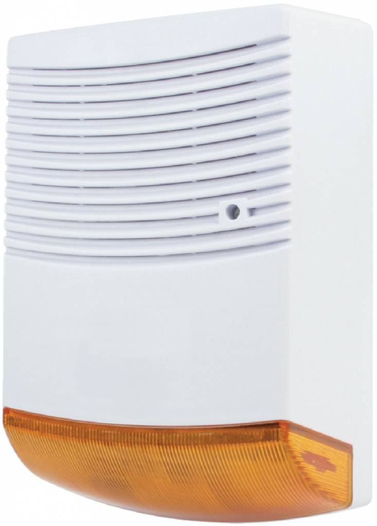 Konig Dummy Orange LED Alarmsirene - White