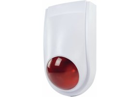 Konig Dummy Red LED Alarmsirene - White
