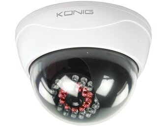König CCTV Professional Dummy Dome Camera met Actieve IR LED's