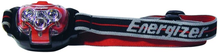 Energizer 4 LED's Pro Hoofdlamp + 3 x AAA Batterijen