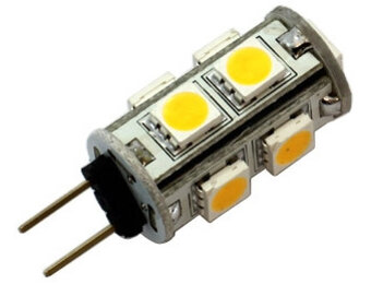 G4 9 x 5050 SMD LED Warm White 12V Chip