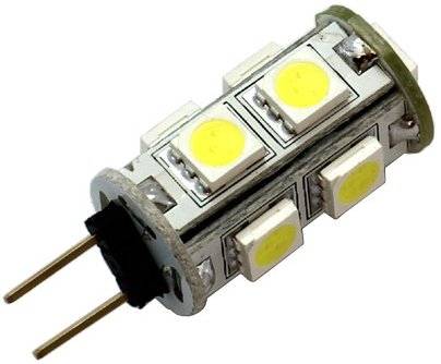 G4 9 x 5050 SMD LED Cool White 12V Chip