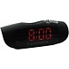 Konig Konig Red LED AM/FM Wekkerradio Black Konig Konig Red LED AM/FM Wekkerradio Black