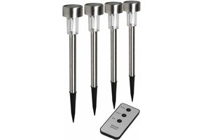 Ranex Cleo RGB LED Solar 4-Set Tuinlampen