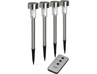 Ranex Cleo RGB LED Solar 4-Set Tuinlampen