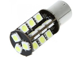 1156 BA15S 27 x 5050 SMD LED Canbus Cool White 12V Autolamp