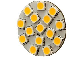 G4 15 x 5050 SMD LED Warm White 12V Chip