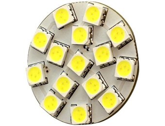 G4 15 x 5050 SMD LED Cool White 12V Chip