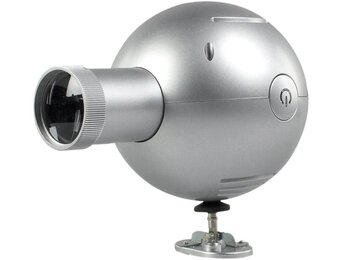 Balance Time LED Analoge Projectieklok Silver + Adapter