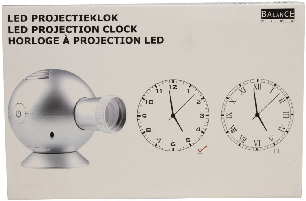 Moment lont Uitgang Balance Time LED Analoge Projectieklok Silver + Adapter kopen? - LEDClear.nl