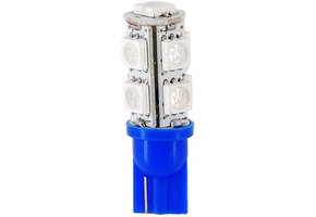 T10 9 x 5050 SMD LED Blue 12V Autolamp