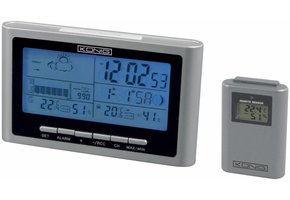 Konig Blue LED Backlight Weerstation Silver