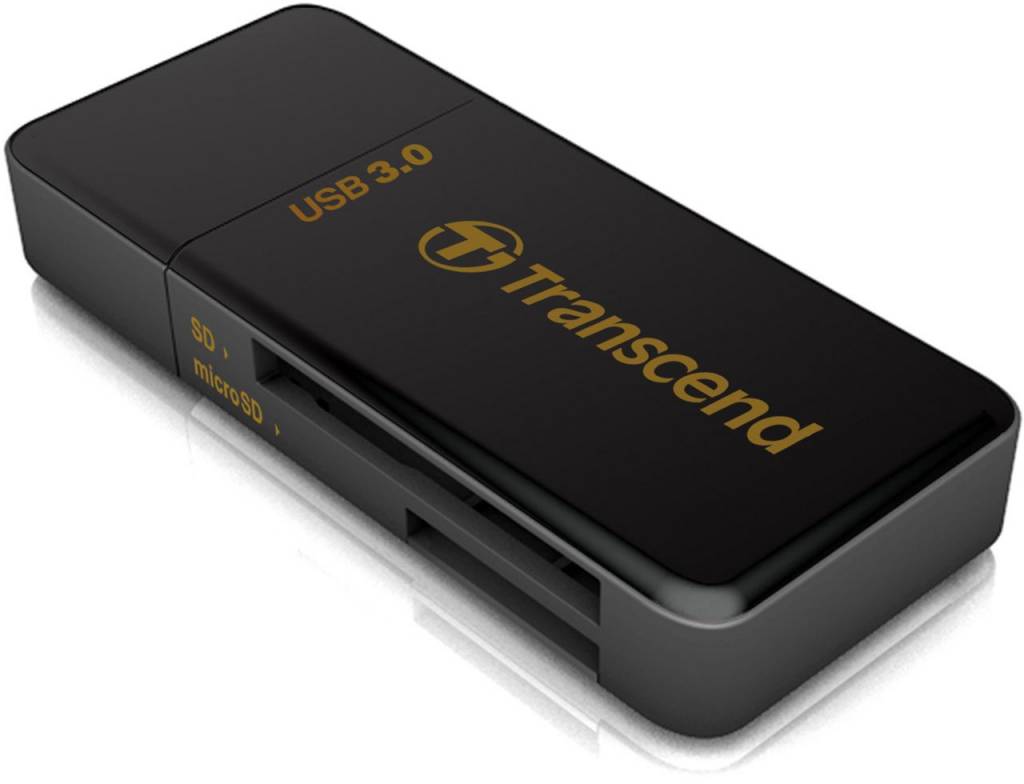 Transcend LED RDF5 Card Reader USB 3.0 Black