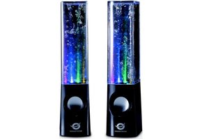 Conceptronic CLLDWASPKB Dancing Water LED Speakers - Black