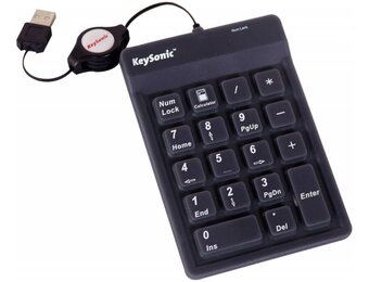 KeySonic ACK 118 BK USB LED Numeriek Toetsenbord