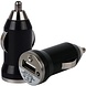 Merkloos Universele LED USB Mini Autolader / Car Charger Adapter Black Merkloos Universele LED USB Mini Autolader / Car Charger Adapter Black