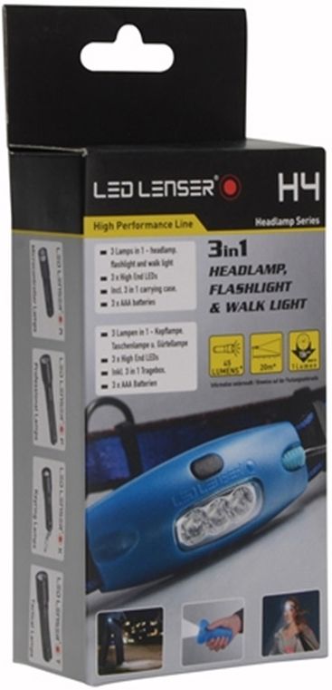 LED Lenser H4 3-in-1 LED Hoofdlamp + Box Blue