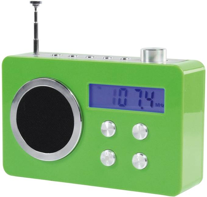 BasicXL Draagbare FM Radio Green
