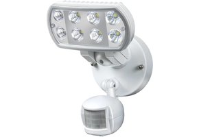 Brennenstuhl L801 8 LED's Muurlamp met Bewegingsmelder White