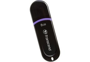 Transcend JetFlash 300 8 GB LED USB 2.0 Black/Violet