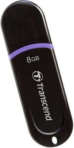 Transcend JetFlash 300 8 GB LED USB 2.0 Black/Violet