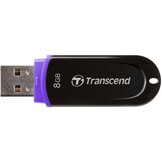 Transcend JetFlash 300 8 GB LED USB 2.0 Black/Violet
