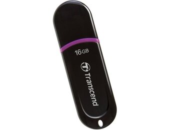 Transcend JetFlash 300 16 GB LED USB 2.0 Black/Pink