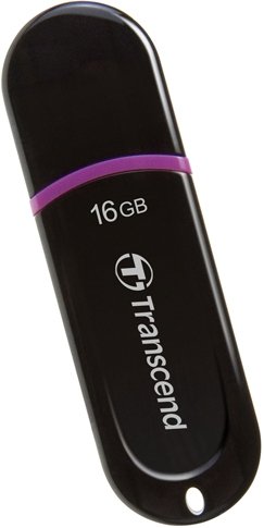 Transcend JetFlash 300 16 GB LED USB 2.0 Black/Pink