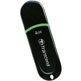 Transcend JetFlash 300 4 GB LED USB 2.0 Black/Green