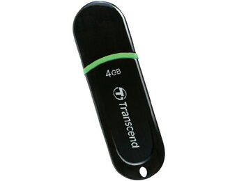 Transcend JetFlash 300 4 GB LED USB 2.0 Black/Green