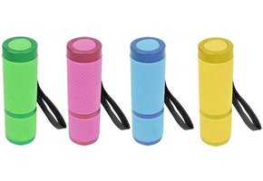 ProPlus 9 LED's Glow in the dark Zaklamp Aluminium