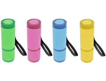 ProPlus 9 LED's Glow in the dark Zaklamp Aluminium