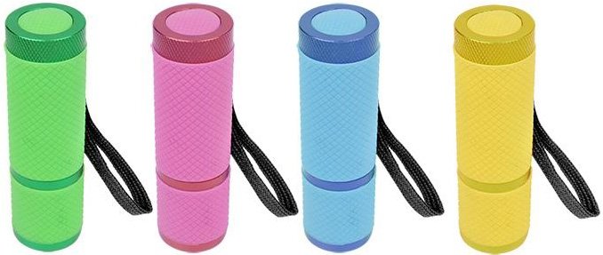 ProPlus 9 LED's Glow in the dark Zaklamp Aluminium