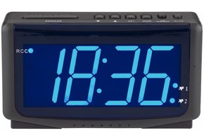 Balance Time Blue LED Wekker Zendergestuurd Black