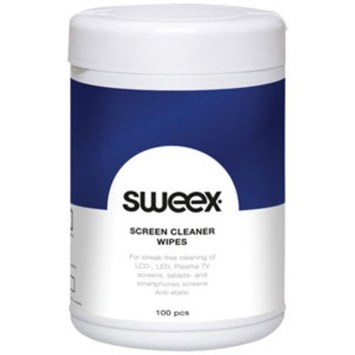 Sweex Sweex CS150 Schermreinigingsdoekjes 100 Stuks Sweex Sweex CS150 Schermreinigingsdoekjes 100 Stuks