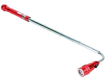 Perel 3 LED's Magnetische Zaklamp/Grijpstok Uifschuifbaar