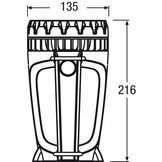 Osram Crosser 3 LED's XL Zaklamp Spotlight - Black