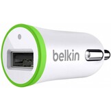Belkin LED USB Autolader 2,1A - Green Ring White