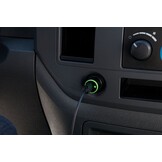 Belkin LED USB Autolader 2,1A - Green Ring White