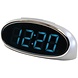 Balance Time Balance Time Blue LED Wekker - Silver Balance Time Balance Time Blue LED Wekker - Silver