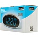 Balance Time Balance Time Blue LED Wekker - Silver Balance Time Balance Time Blue LED Wekker - Silver