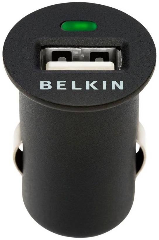 Belkin USB LED Micro Autolader - Black