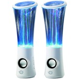 Conceptronic CLLDWASPKW2 Dancing Water LED Speakers - White