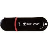 Transcend JetFlash 300 2 GB LED USB 2.0 Black/Red
