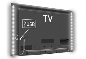 Konig USB LED TV-strip 2-set 50 CM - Cool White