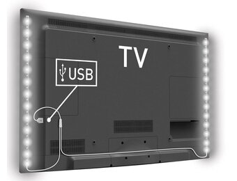 Konig USB LED TV-strip 2-set 50 CM - Cool White