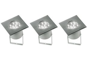 Ranex Evita LED Grondpot 3-set - Grey