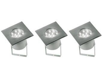 Ranex Evita LED Grondpot 3-set - Grey