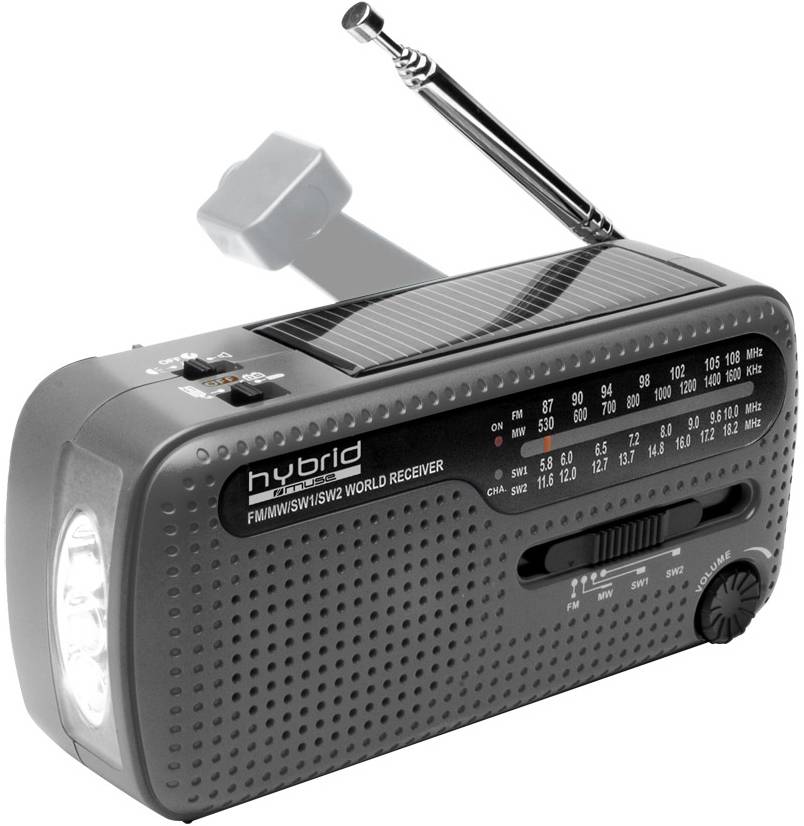 Muse MH-07 DS Hybrid World Band Radio - Grey