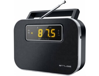 Muse M-081 R 2-band PLL Portable Radio - Black